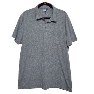 EUC 14th & Union Heather Blue/Grey Polo Shirt - Casual Short Sleeve - Men's XL